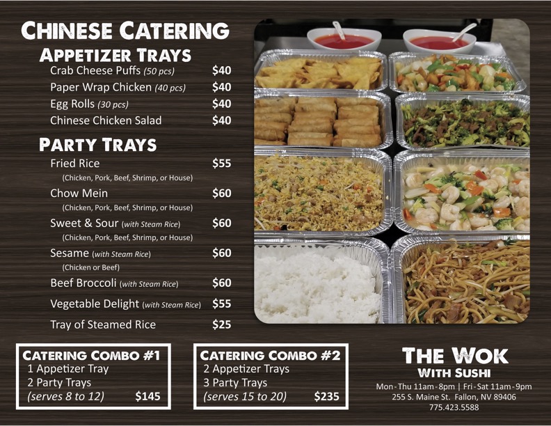 Catering – The Wok Restaurant